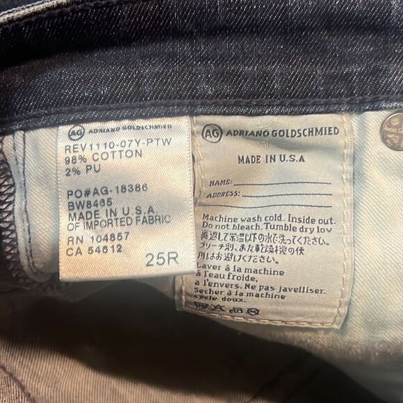 Size 25 Adriano Goldschmidt Cigarette Leg Patchwork - Picture 6 of 6